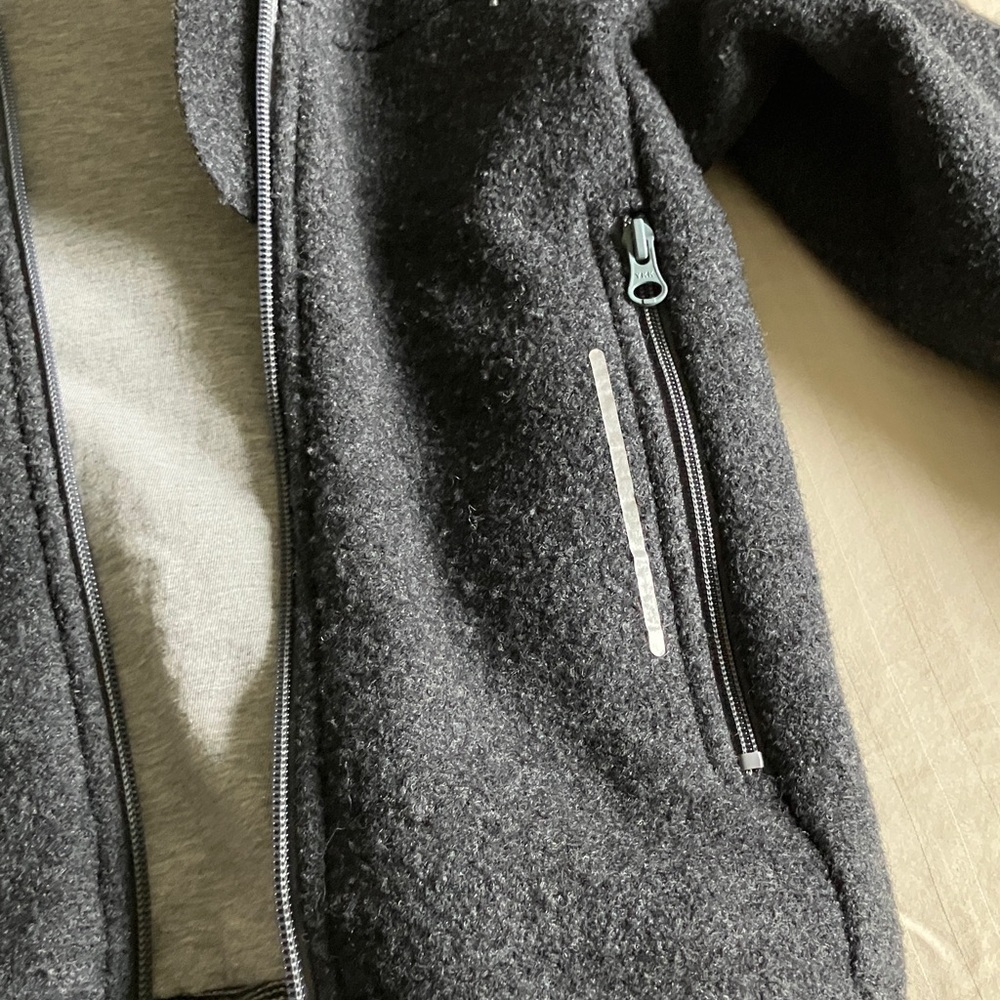 Kids Charcoal 100% Virgin Wool Disana Hooded Jacket - Picture 2 of 14